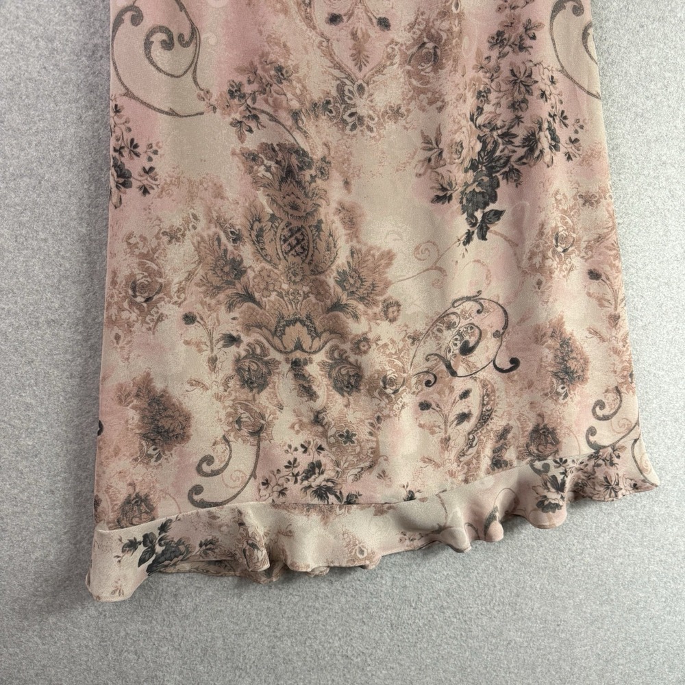 Pendleton skirt womens 8 Y2K Fairy whimsy midi floral lined - Picture 3 of 8